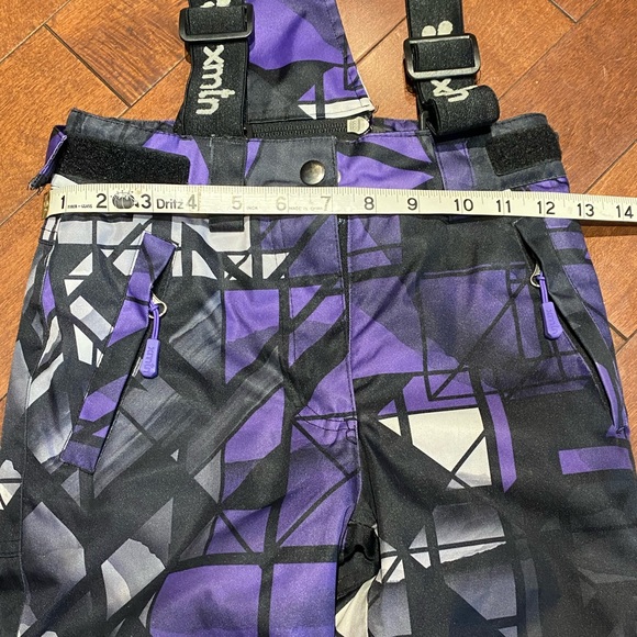XMTN Kids Snow pants / 3M Thinsulate / Purple Black / Size 5 - Picture 9 of 9